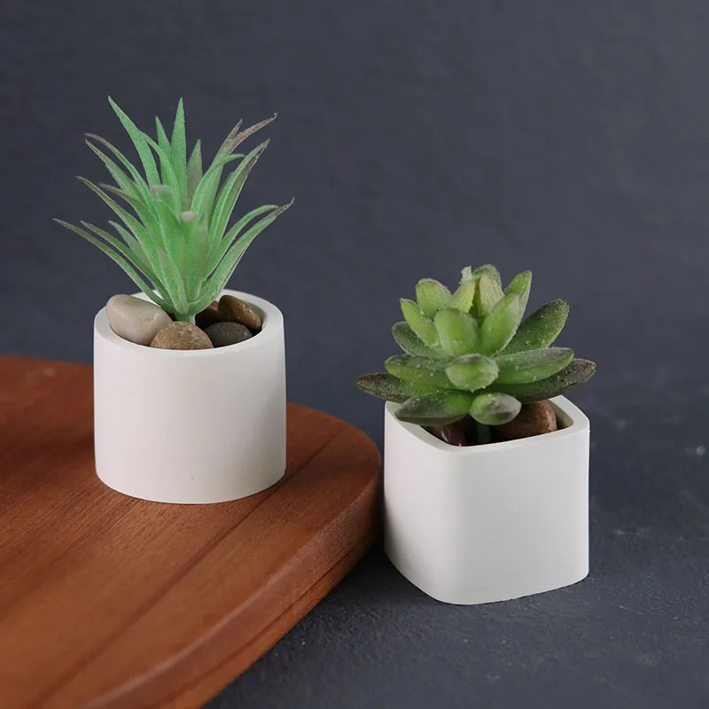 

3Pcs Heart potted plants Silicone Mold DIY Succulent Concrete Aromatherapy Gypsum Cement Molds Handmade garden Decorations