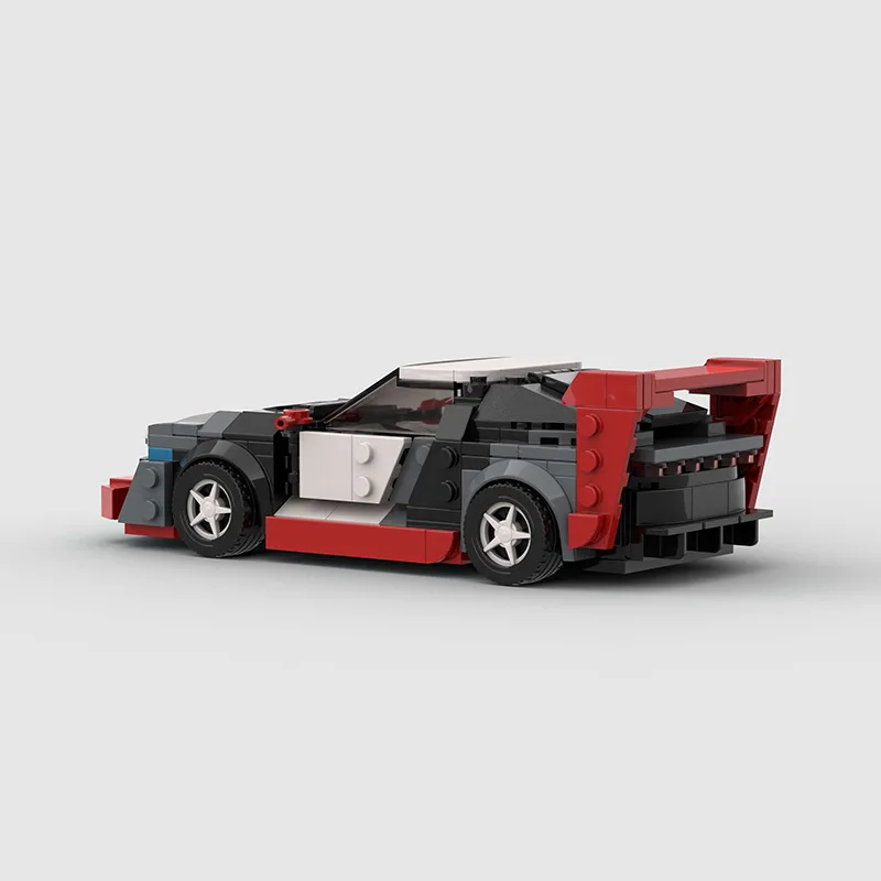 Фото Конструктор Hoonitron: гоночный спорткар, совместимый с Lego, мелкие детали, развивающий, для детей №2