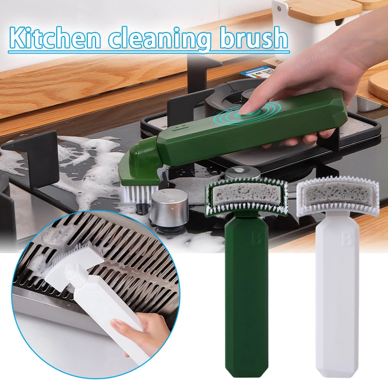 

Soap Dispensing Multifunctional Cleaning Brush Kitchen Brushes Bathroom Cleaner Multifunctional For Sink Stovetop Cleaning TS1