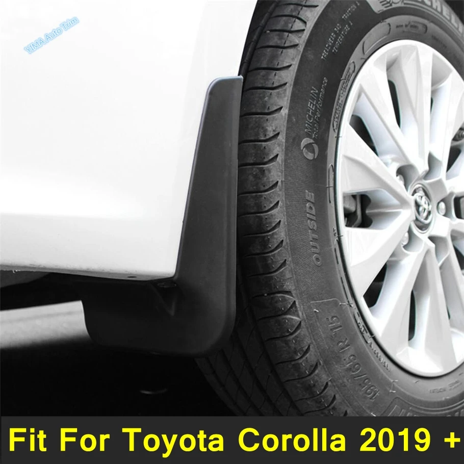 Car Front Rear Fenders Mud Flaps 4pc For Toyota Corolla 2019 - 2022 Exterior Refit Kit Splash Guards Mudflaps Exterior Refit Kit  - buy with discount
