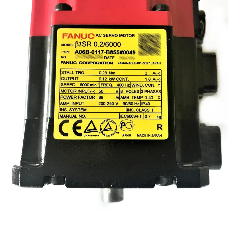 

NEW ORIGINAL AC SERVO MOTOR A06B-0117-B855#0049