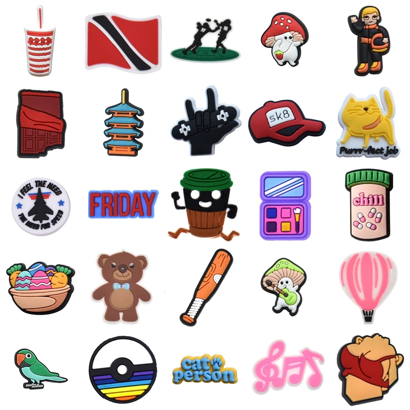 

Girl Wholesale Bulk Gifts Packs Boy Para Pins Women Charm Men Decorations for Crocs Shoe Charms Set Jeans Shoes Accessories Kids