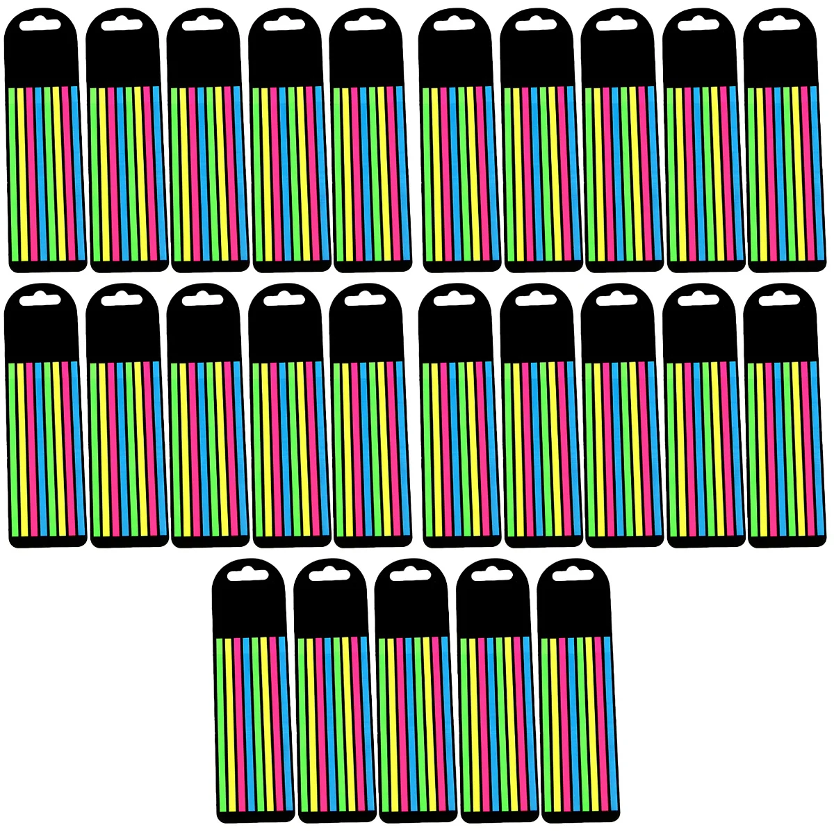 

25 Sets of Household Page Markers Fluorescence Reading Strips Portable Sentence Markers