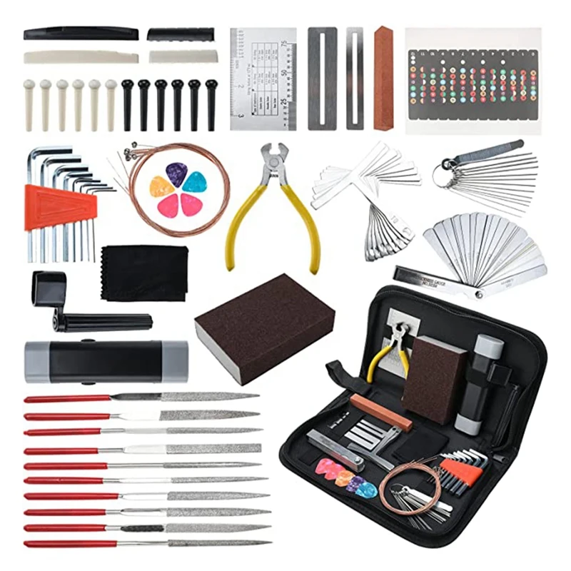 

72PCS Guitar Repair And Maintenance Tools With Storage Bags, Bass Guitar Kit Gifts For Musicians And Beginners And Enthusiasts