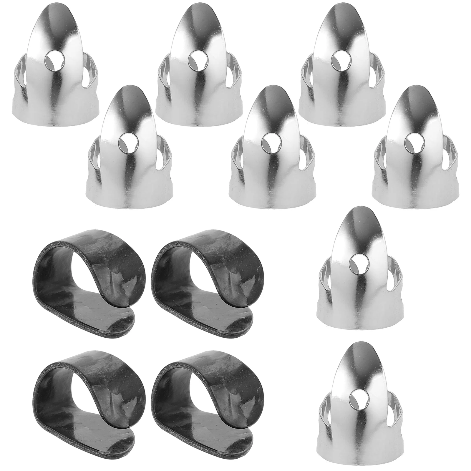 

12 Pcs Thumb Picks Thick Guitar Finger Cot Electric Celluloid Guitarra