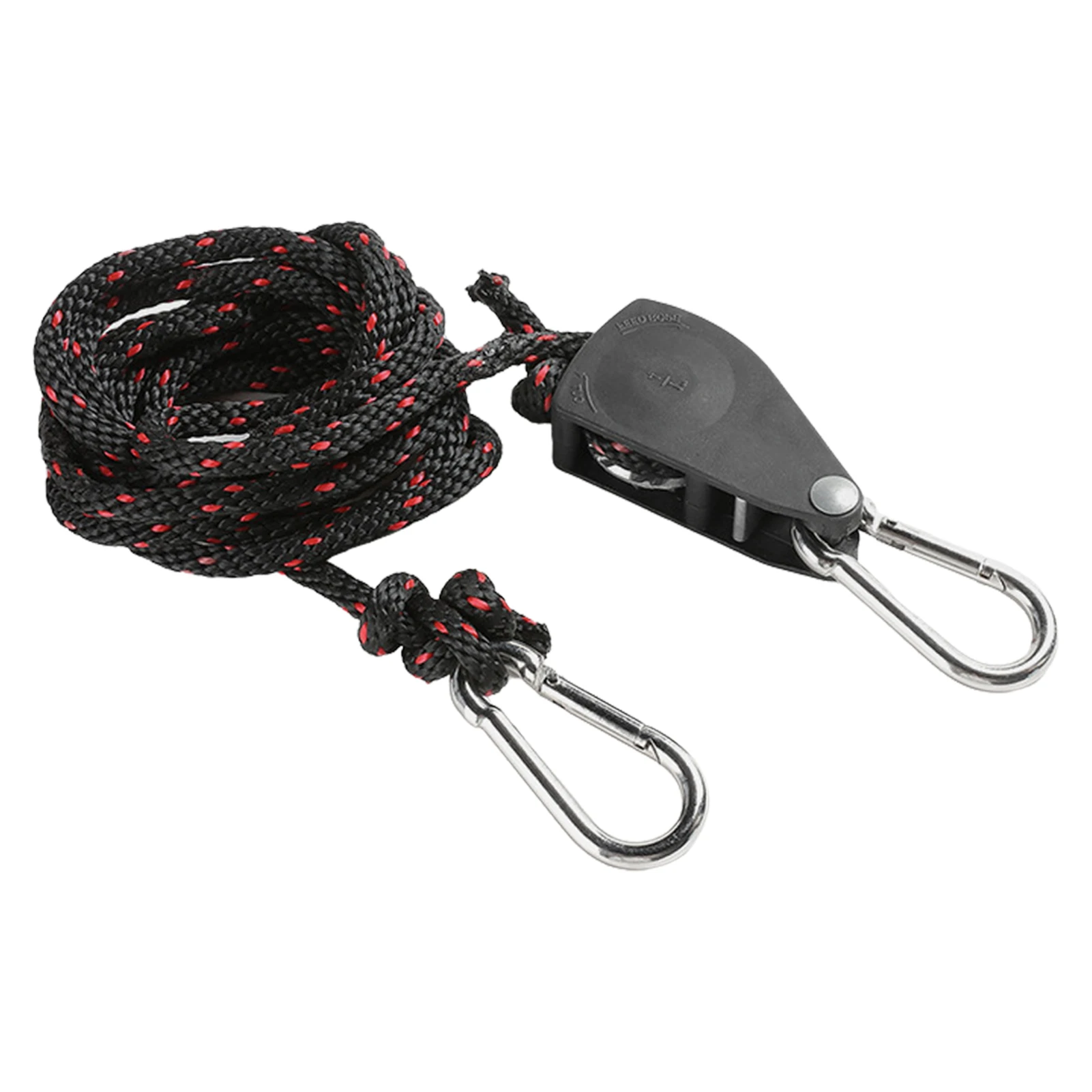 

Adjustable Pulley Ropes Durable Heavy Duty Rope Hanger Pulley Ratchet Hanger Tensioner Loose-Proof Heavy Duty Grow Light Rope