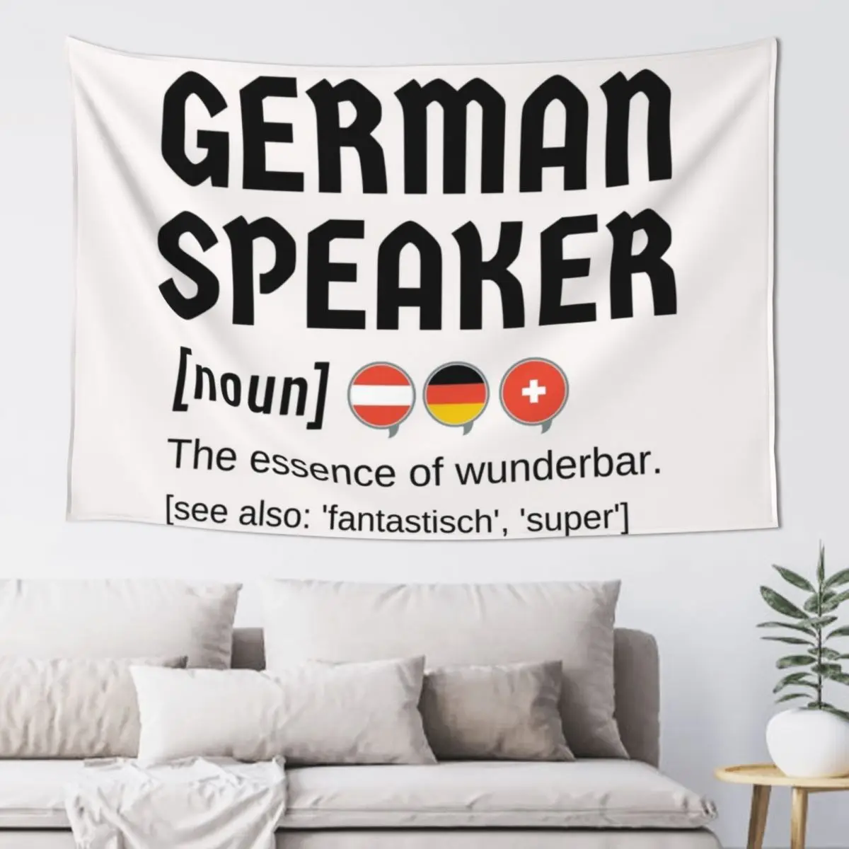 Немецкий динамик Wunderbar словарь определение гобелен декор для спальни домашний и
