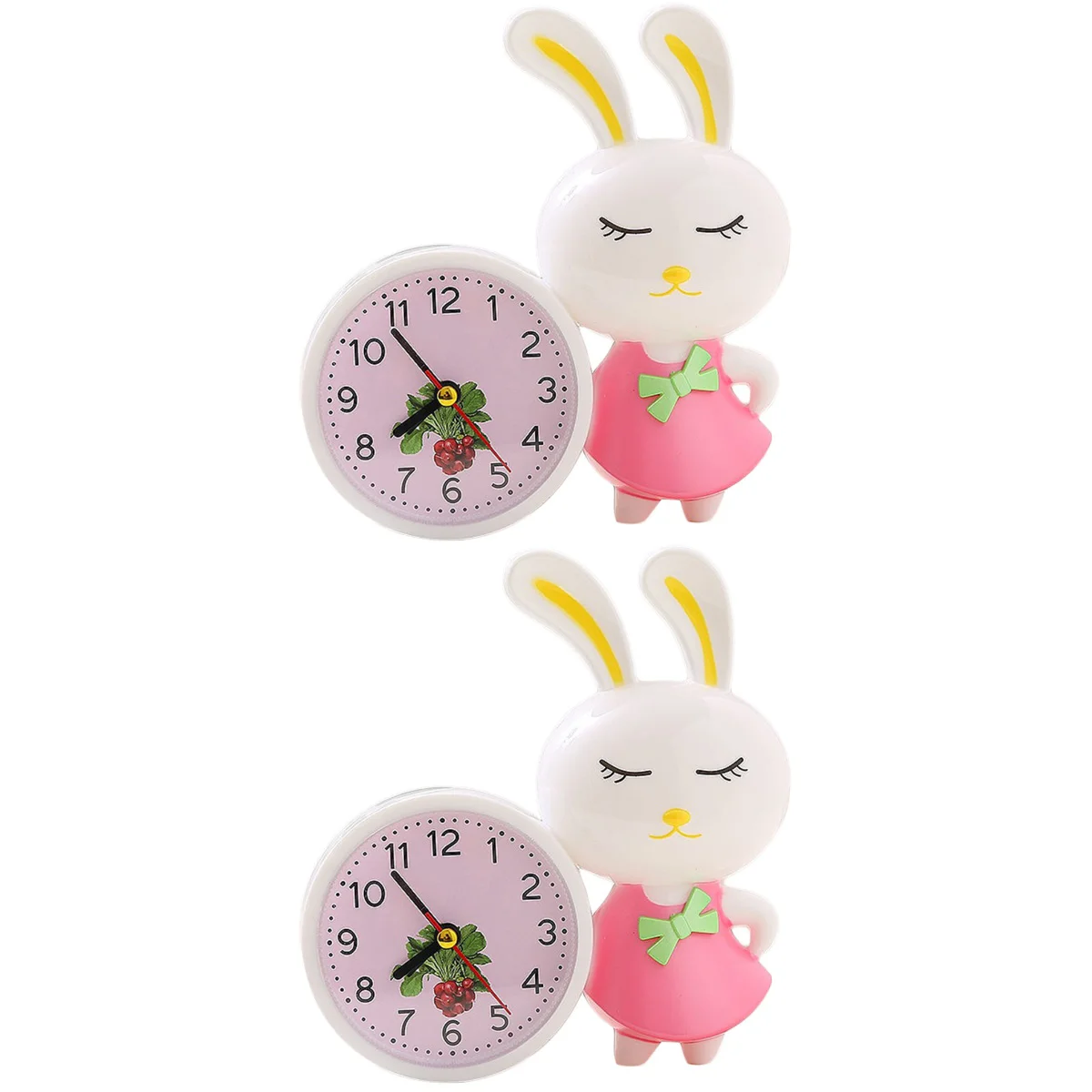

2pcs Kids Alarm Clock Room Wake Alarm Clock Children Animal Rabbit Alarm Clock
