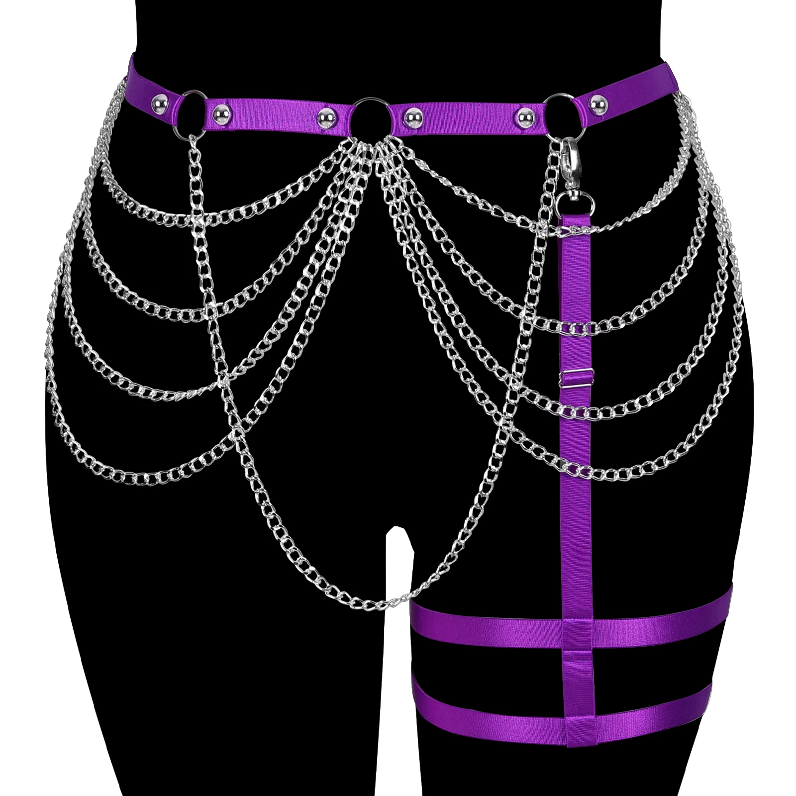 

Sexy Gothic Garter Erotic Lingerie Bondage Body Harness Stockings Clip For Fetish Sword Belt Festival Pole Dance Party Rave Wear