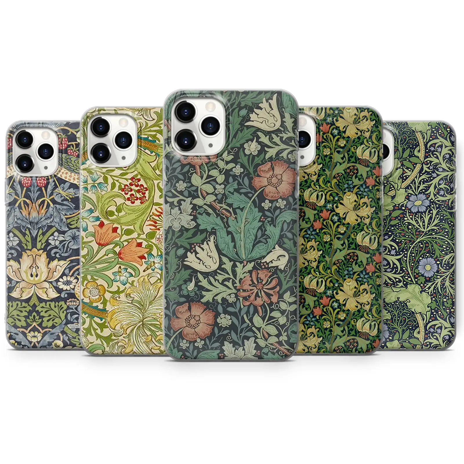 

William Morris Art Phone Case For Honor 7A Pro 20 10 Lite 7C 8A 8X 8S 9X 10i 20i Clear Transparent Cover