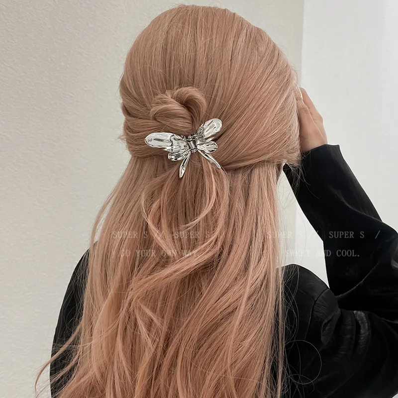 

Hair pin korean accessories bow claw clips for women girl butterfly Crab vintage popular catches trendy leading fashion kpop new