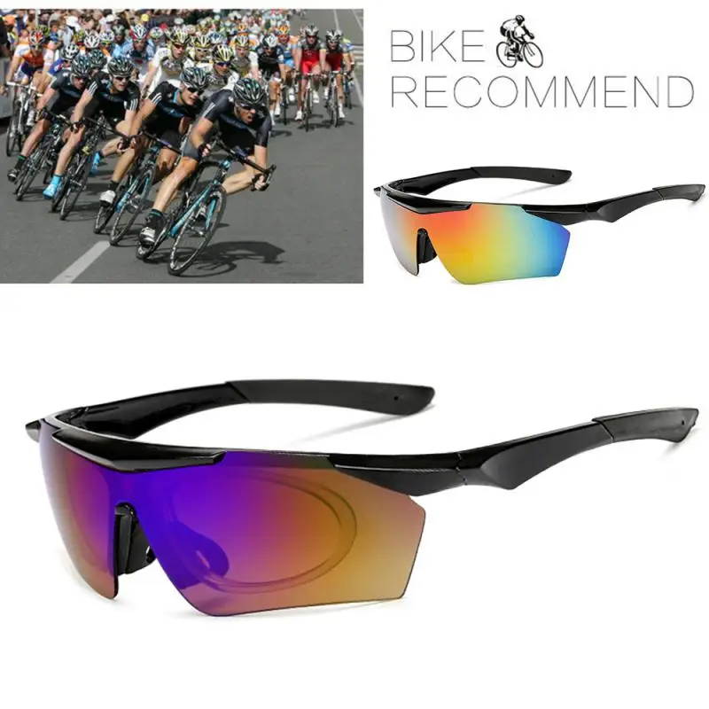 

Portable Bike Goggles Uv 400 With 5 Lens 5 Color Outdoor Sports Sunglasses Goggles Car Accessories Durable Cycling Glasses