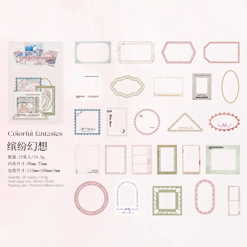 

Набор наклеек Amengguo 25 шт.