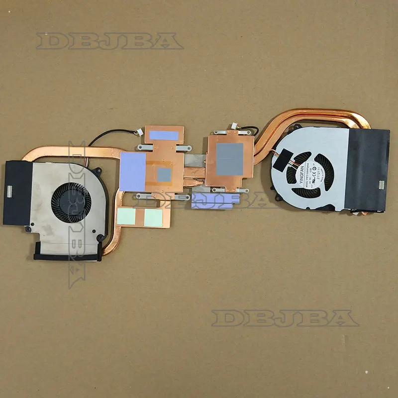 Вентилятор и радиатор процессора графического для CLEVO NH50EA NH50RA EGC-77110V1-0AH 6-31-NH5K2-102-1