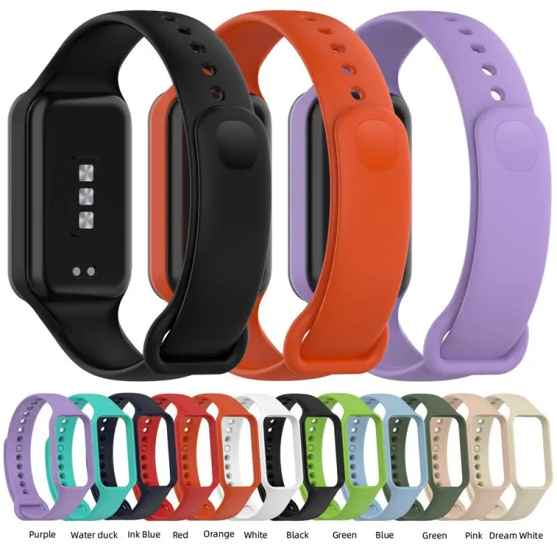 

Silicone Watchband Portable Breathable Watchstrap For Redmi Band 2 Easy Installation Smartwatch Replacement Wristband Light