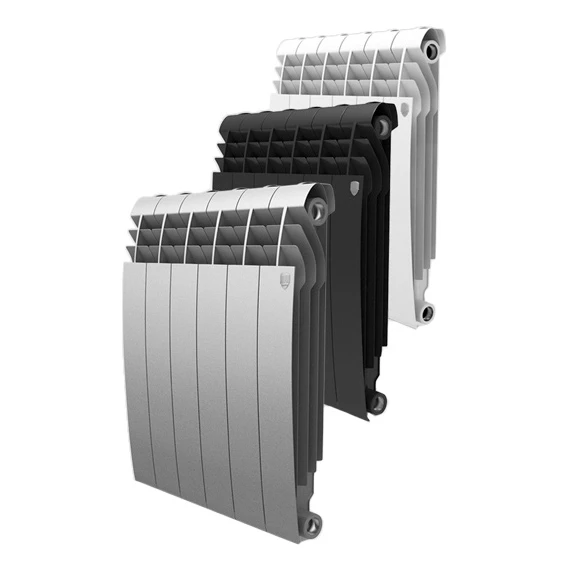 Радиатор отопления Royal Thermo BiLiner 500 new/Noir Sable - 8 секций (Биметаллический теплоотдача
