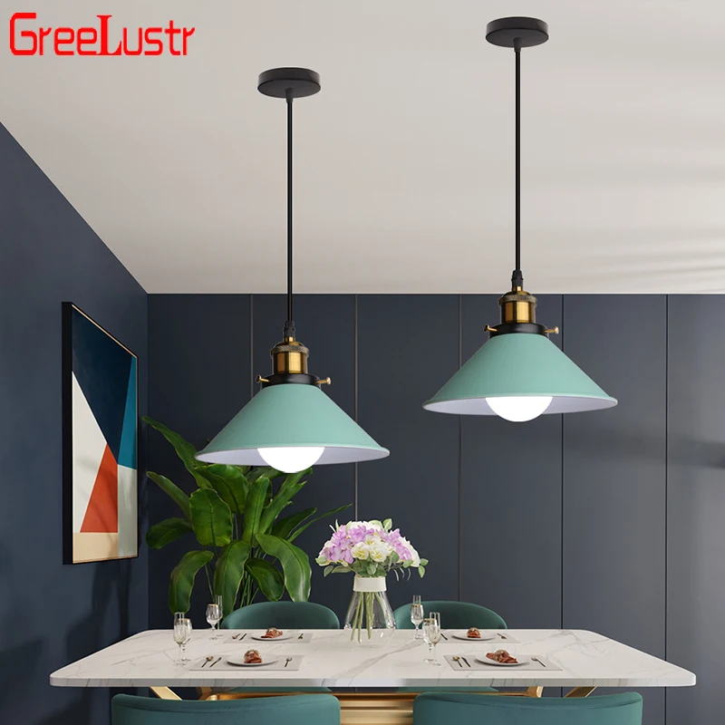 

Modern LED Pendant Light Kitchen Restaurant Indoor Decore Nordic Colorful Ceiling Hanging Lamp for Living Room Lighting Fixtures