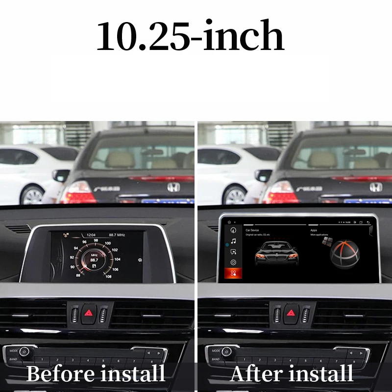 Factory Price 10.25&quotHD 8 Core Android11 Auto Radio Apple Carplay For 16-19Years BMW X1 F48 Car Player Multimedia GPS Navigation |