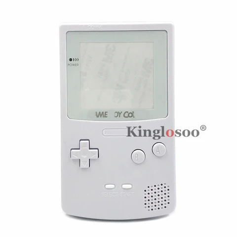 Полный комплект, белый корпус IPS ready, чехол для Game Boy Color консоль GBC, сменная Крышка корпуса со стеклянным экраном и объективом 2,6 дюйма
