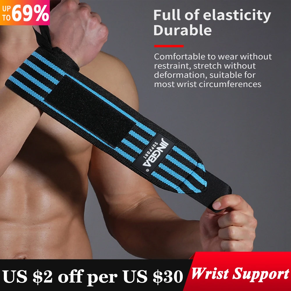 

1PC Wristband Adjustable Wrist Support Weight Lifting Sports Gym Training Wrist Support Brace Straps Wraps Powerlifting