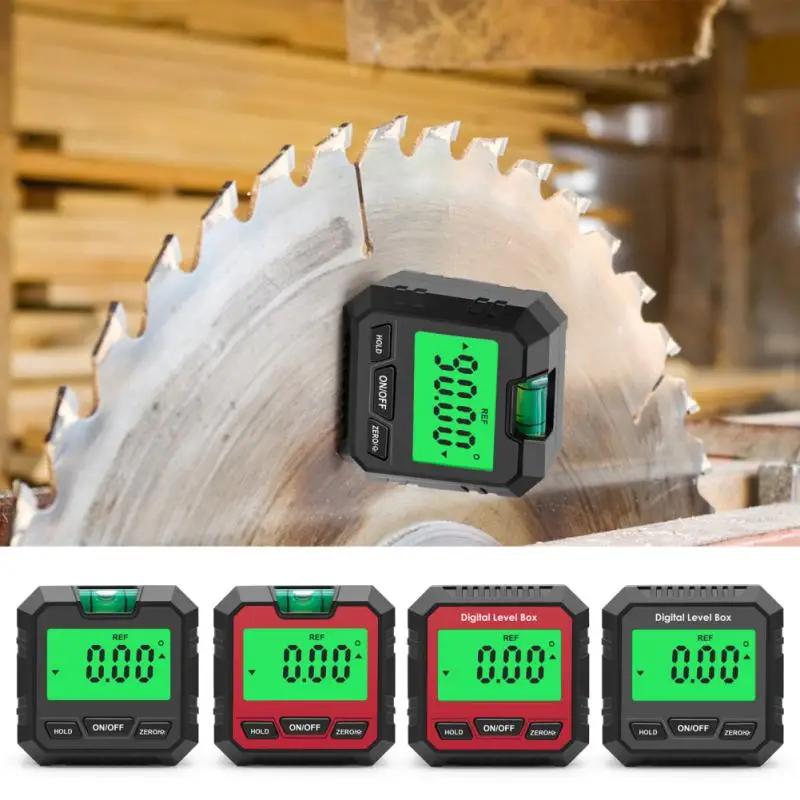

Magnetic Base Inclinometer Level Box Digital Protractor 360 Degree Electronic Goniometer Level Angle Finder Level Measuring Tool