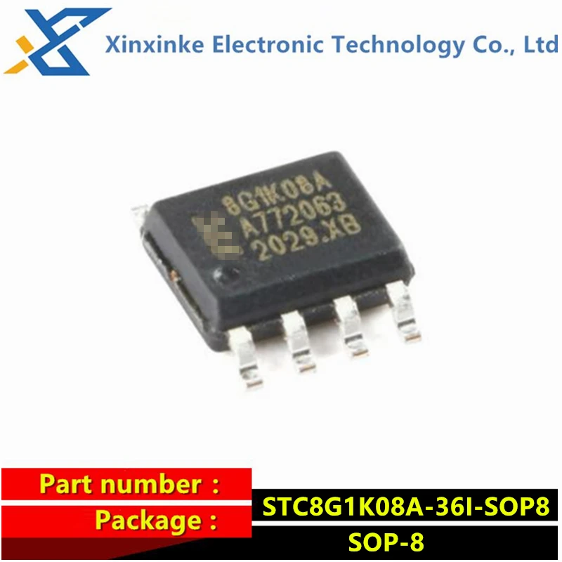 

10PCS STC8G1K08A-36I-SOP8 SOIC-8 Screen Printing 8G1K08A Enhanced 1T 8051 Microcontroller MCU Brand New Imported Original