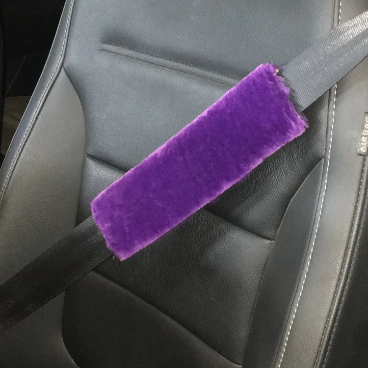 

Wool Belt Cover Shoulder Protection Imitation Wool Automotive Supplies Winter Plush Safety Belt Cover Matching Automotive
