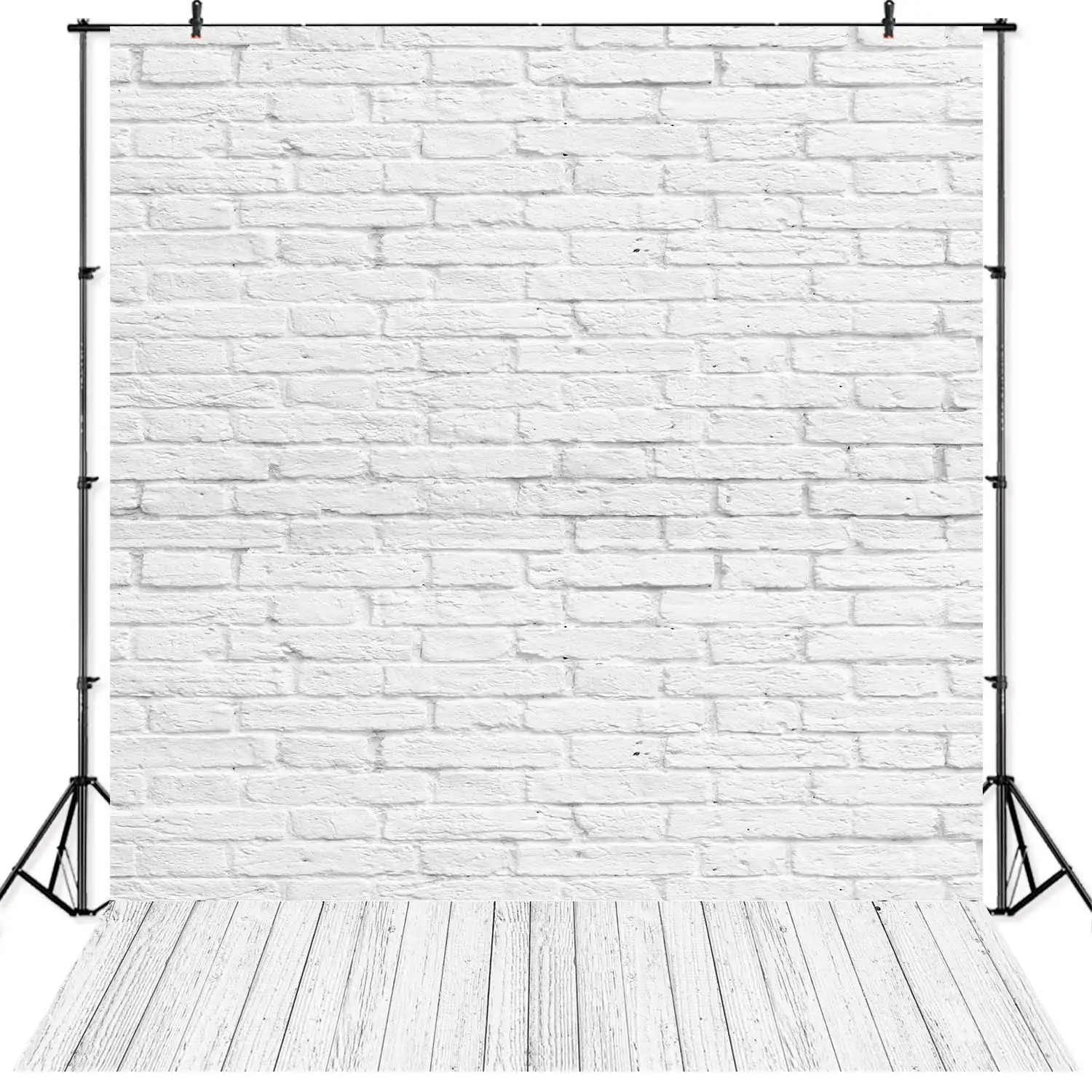 

Nitree Vinyl White Brick Wall Wood Floor Mix Pattern Photography Backdrop Photocall Children Studio Portrait Photo Backgrounds