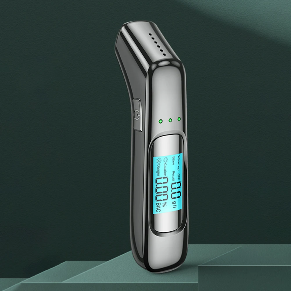 

Professional Digital Breath Tester USB Rechargeable Non-contact High Accuracy Breathalyzer Car Portable Alcohol Detector Diagnos