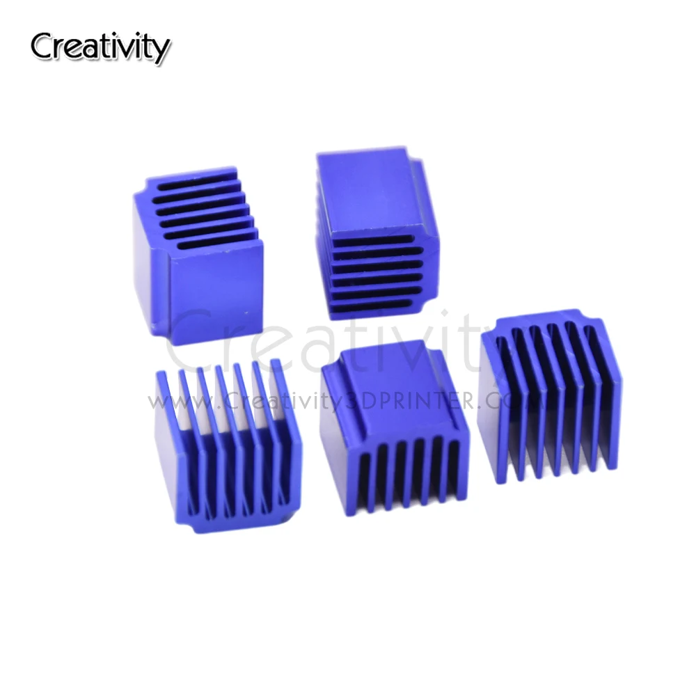 

Запчасти для 3D-принтера DRV8825 LV8729 TMC2100 TMC2208, модуль драйвера шагового двигателя, радиаторы, блок охлаждения, радиатор, 5 шт./лот