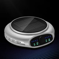 HOMDD Car Smart Solar Air Purifier Usb Timing Air Cleaner Negative Oxygen Ions Hepa Filter Aromatherapy Diffuser Car Accessories