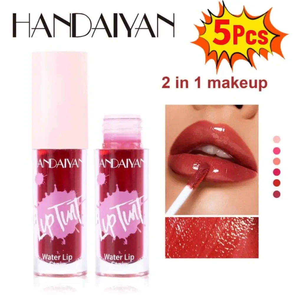 

Handaiyan Lip Gloss Long Lasting Moisturizing Lip Tint Non-fading Lip Glaze Non-stick Cup Lipstick Makeup Cosmetics