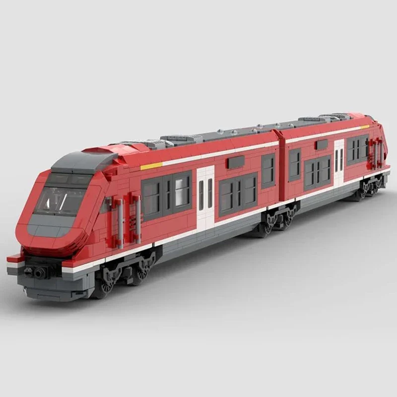 Модель городского поезда Moc строительные кирпичи BR 159 - европейская технология