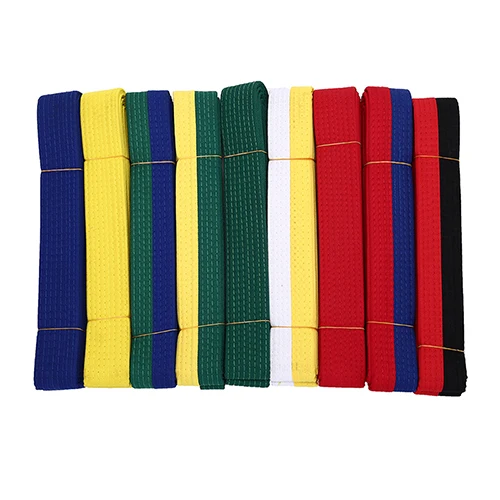 Купи Professional Taekwondo Belt Karate Judo Double Wrap Martial Arts Stripe Sports Belt 2.2m за 61 рублей в магазине AliExpress