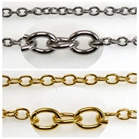2 meters cable open link iron metal chains 5mm 6mm delicated chain diy jewelry
