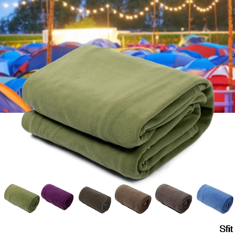 Portable Ultra-light Polar Fleece Sleeping Bag Outdoor Camping Tent Bed Travel Warm Sleeping Bag Liner Camping sport Accessories