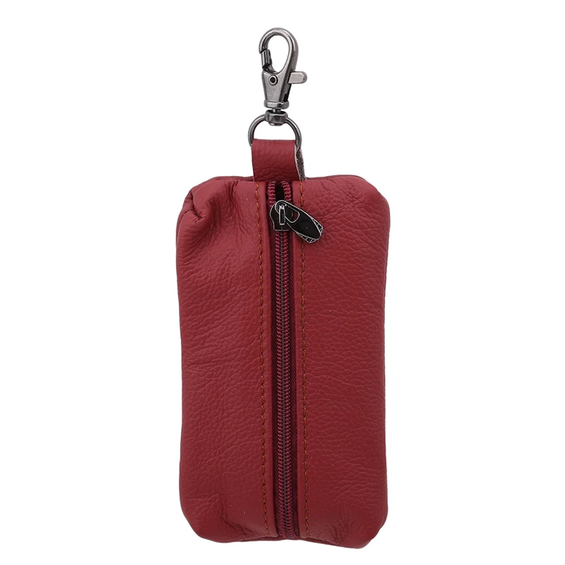 

Men PU Leather Key Wallets Zipper Key Purse Unisex Car Key Case Housekeeper Covers Holder Bag Keychain Cover for Car Key Wallets
