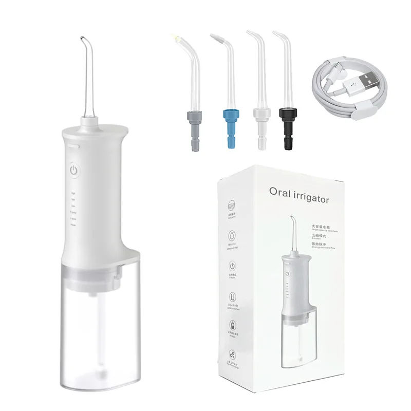 

Oral Irrigator Portable USB Rechargeable Water Flosser High Frequency Waterproof Anti Tartar Dental water Jet Water pick