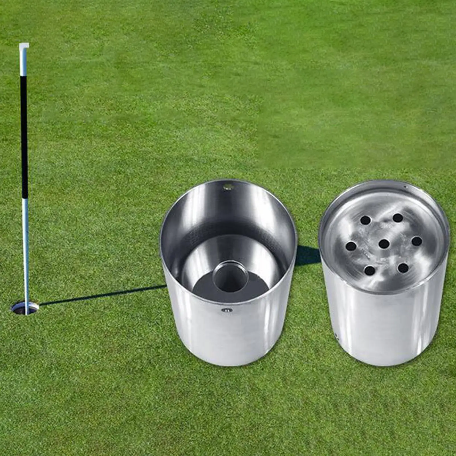 

Durable Green Hole Cup Accessories Anti-Rust Golf Training Aid for Outdoor