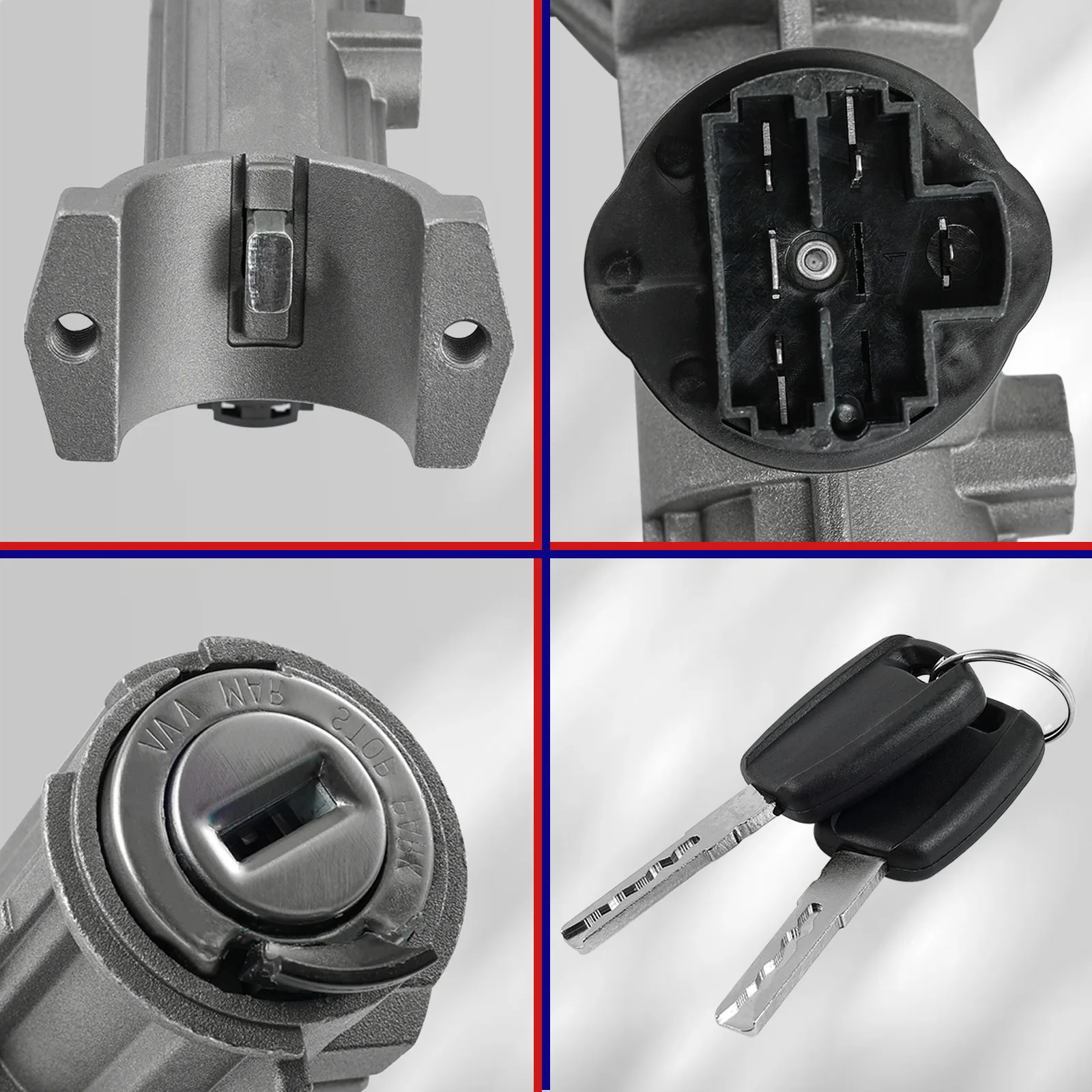 Замок цилиндра зажигания 4162HN 1371429080 для Peugeot Boxer Citroen реле 2006 - 2023 5 контактов с 2