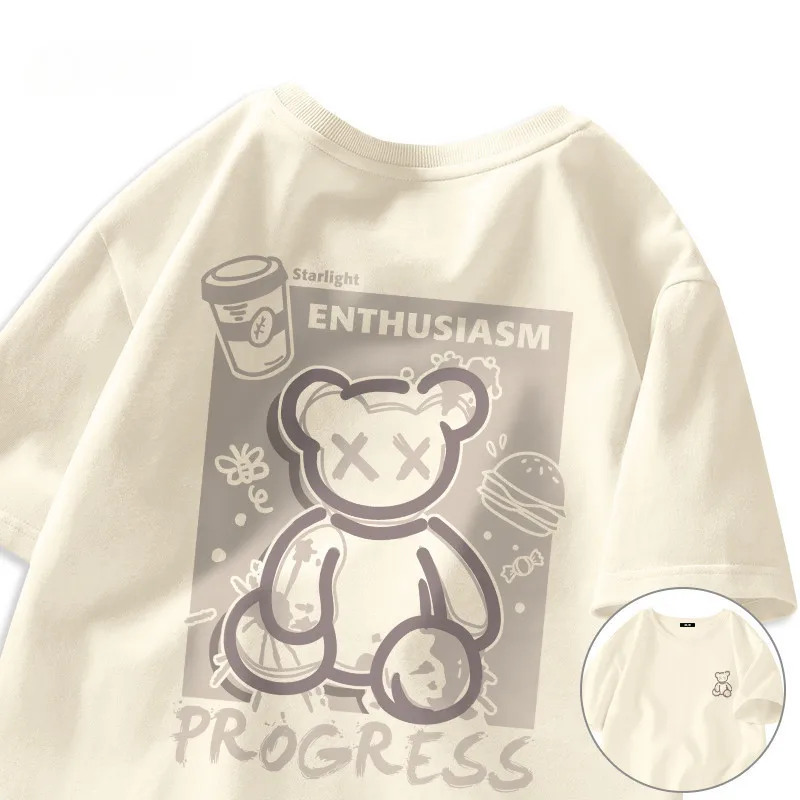 Большая футболка с короткими рукавами в стиле ретро граффити Street Bear