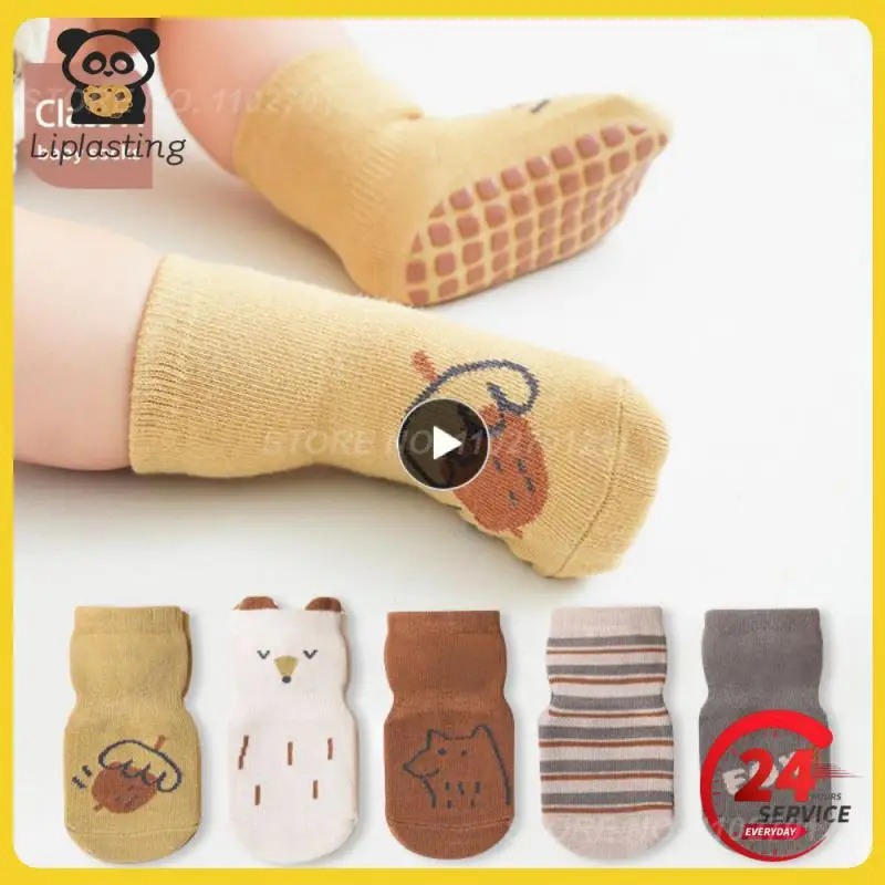 

1~10PCS Baby Anti-slip Socks Children Toddler Socks Spring Autumn Rubber Bottom Socks For Boys Girls Baby Socks Children's