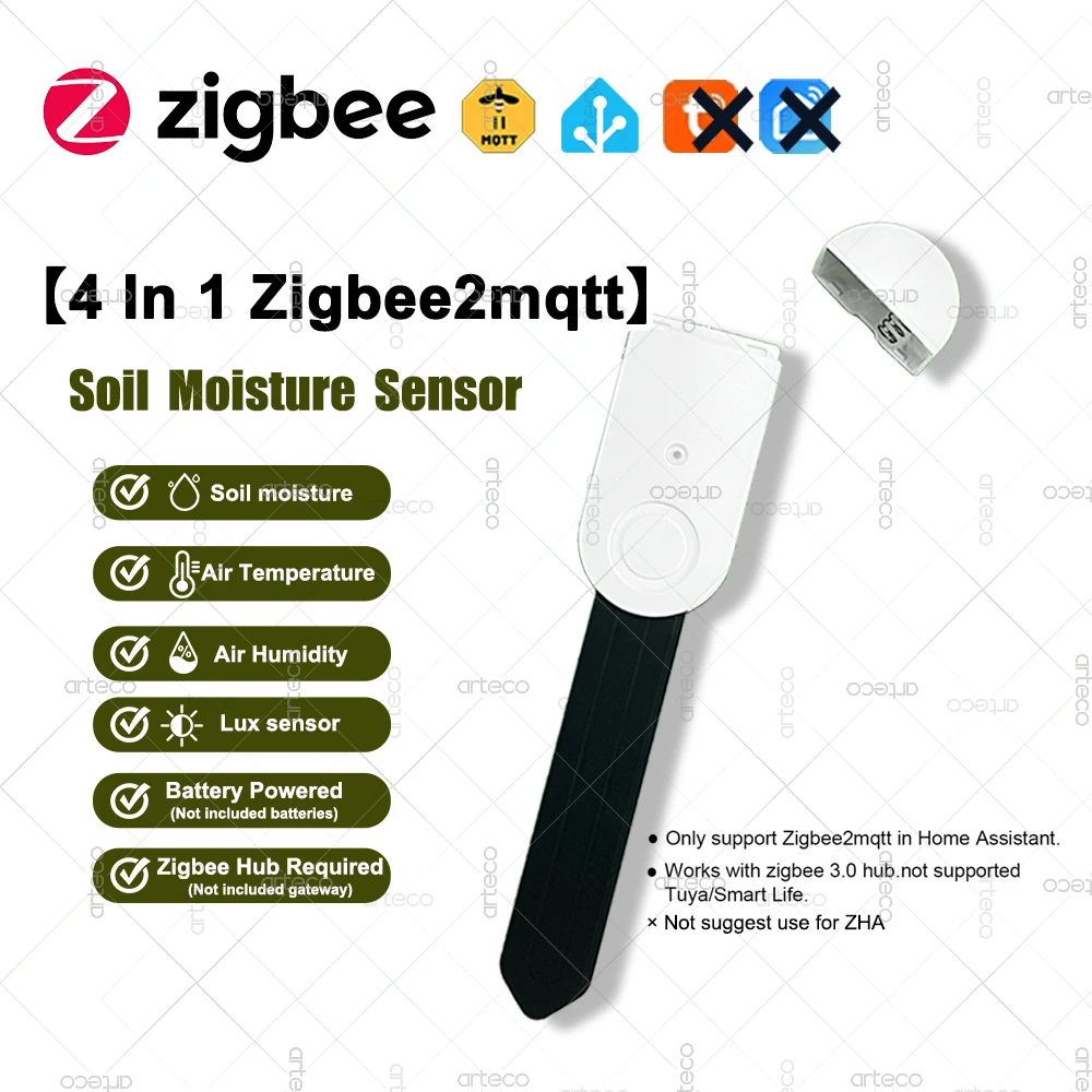 

Умный датчик влажности почвы Zigbee для Tuya Home Assistant