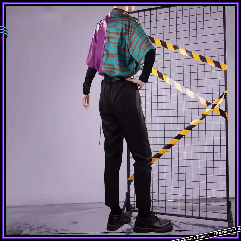 Аниме виртуальный Youtuber Fuwa Minato косплей костюм Nijisanji группа униформа мужчина