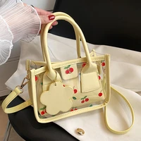 2022 fashion women mini handbags jelly tote transparent crossbody bag for women messenger bag girls summer bag bolsa feminina