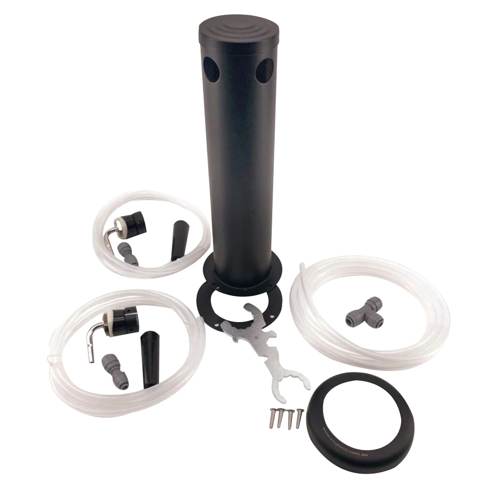 Набор черного фантомного шрифта keglan с хвостовиком из нержавеющей стали duothgh и