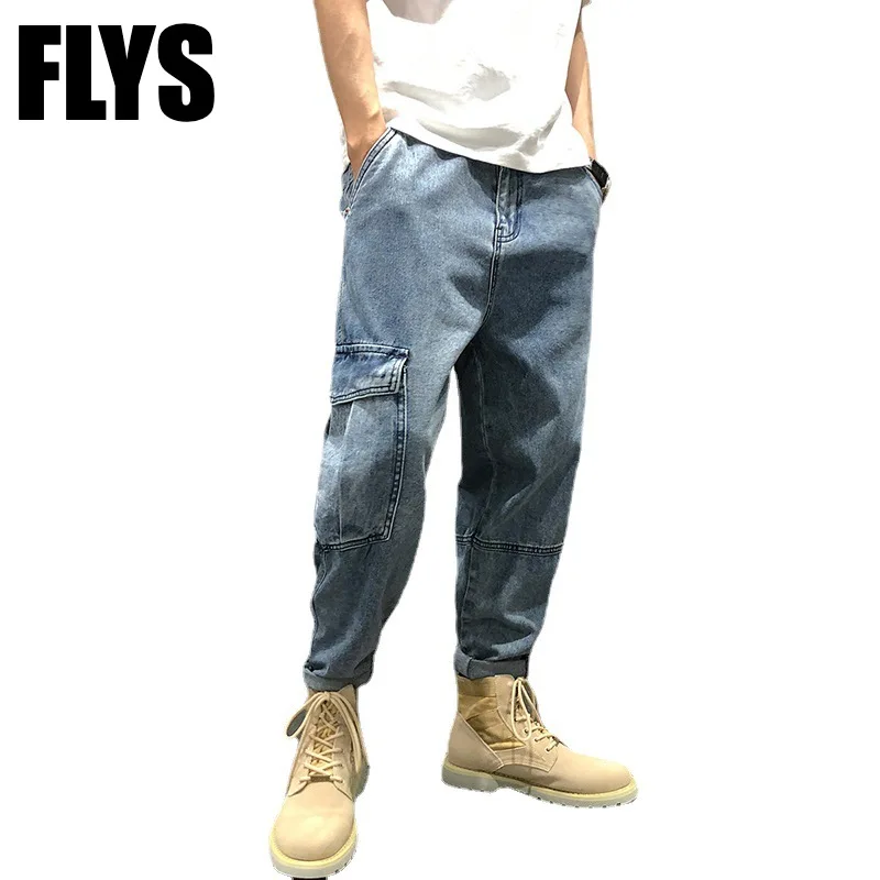 

Hight Quality Brand Men Sweatpants Jeans Summer Pants Casual Spring Male Ripped Skinny Trousers Slim Biker Outwears Loose Pants