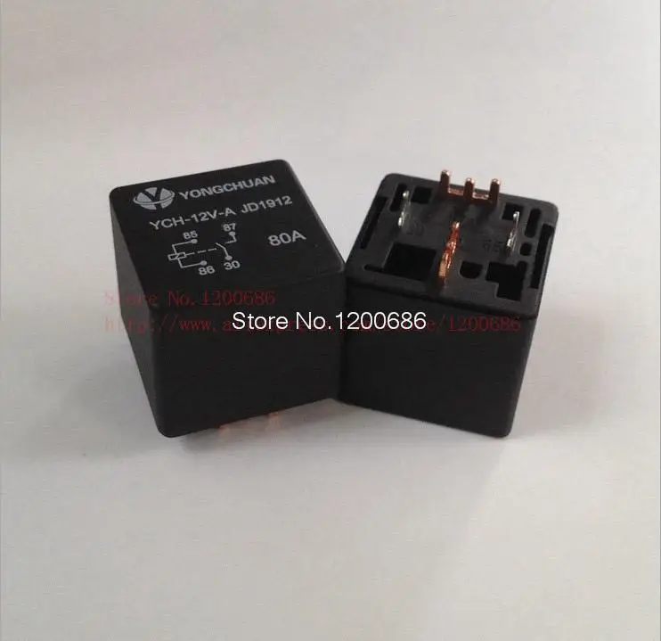 

12VDC JD1912 80A 4 normally open pin PCB type relay 60A 80A SLDH-12VDC-1C