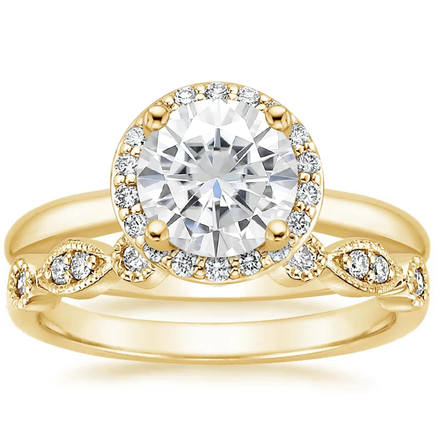 

Hot Sale New 2022 Luxury Fashion Ladies Gold Set Ring Set with Zircon Set Rings for Women Girl Engagement Party Jewelry Gifts