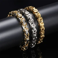 yw gairu summer vintage splice chain bracelet 18k gold stainless steel mens bracelet jewellery gifts for men fathers day